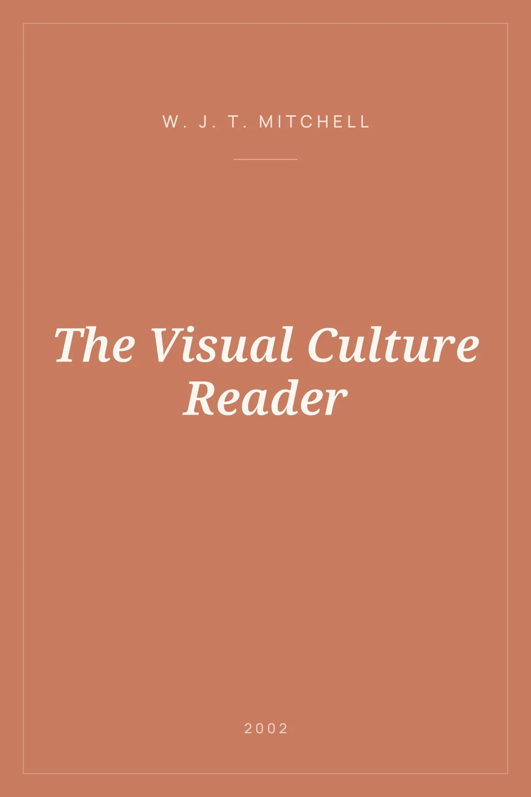 Portada de The Visual Culture Reader