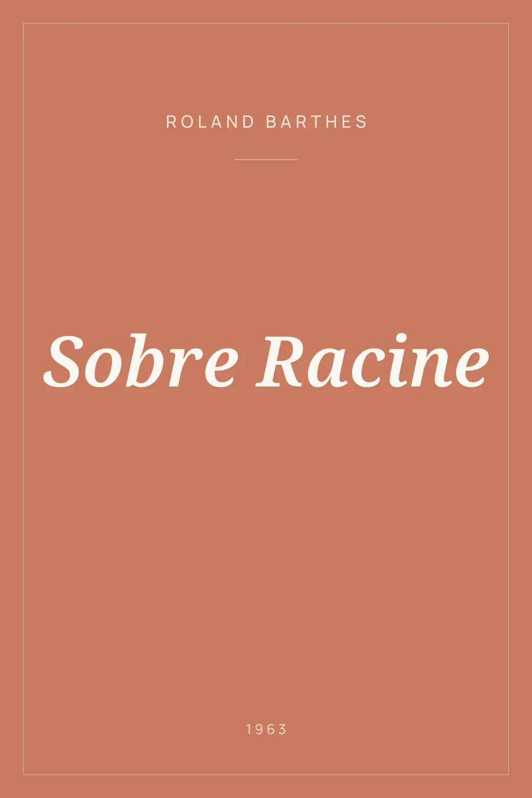 Portada de Sobre Racine