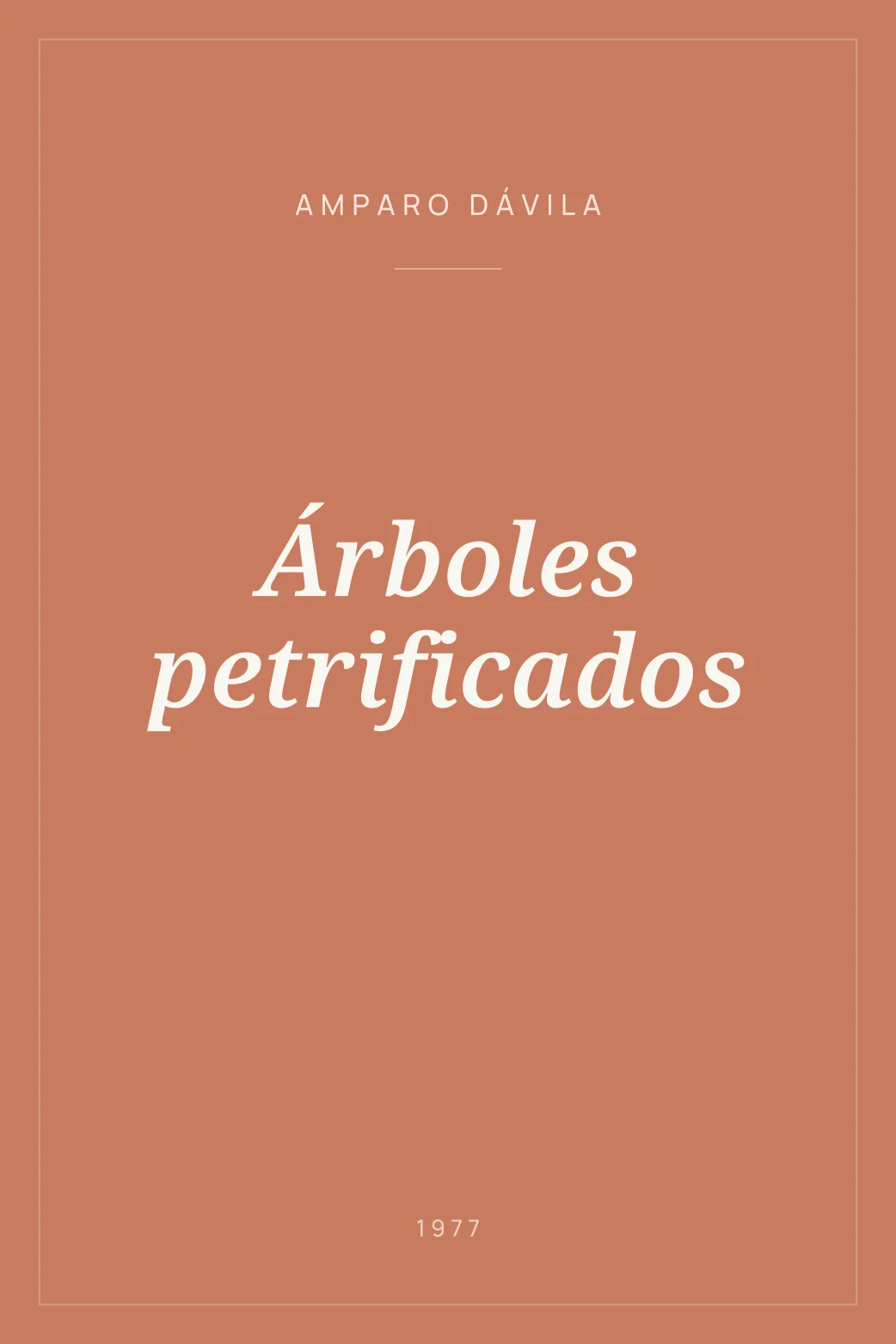 Portada de Árboles petrificados