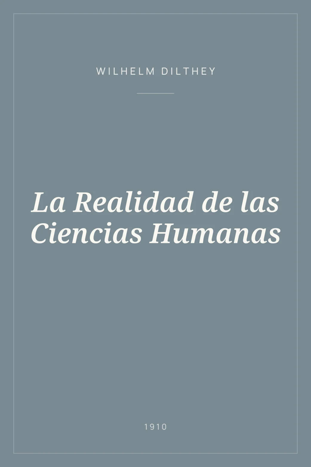 Portada de La Realidad de las Ciencias Humanas