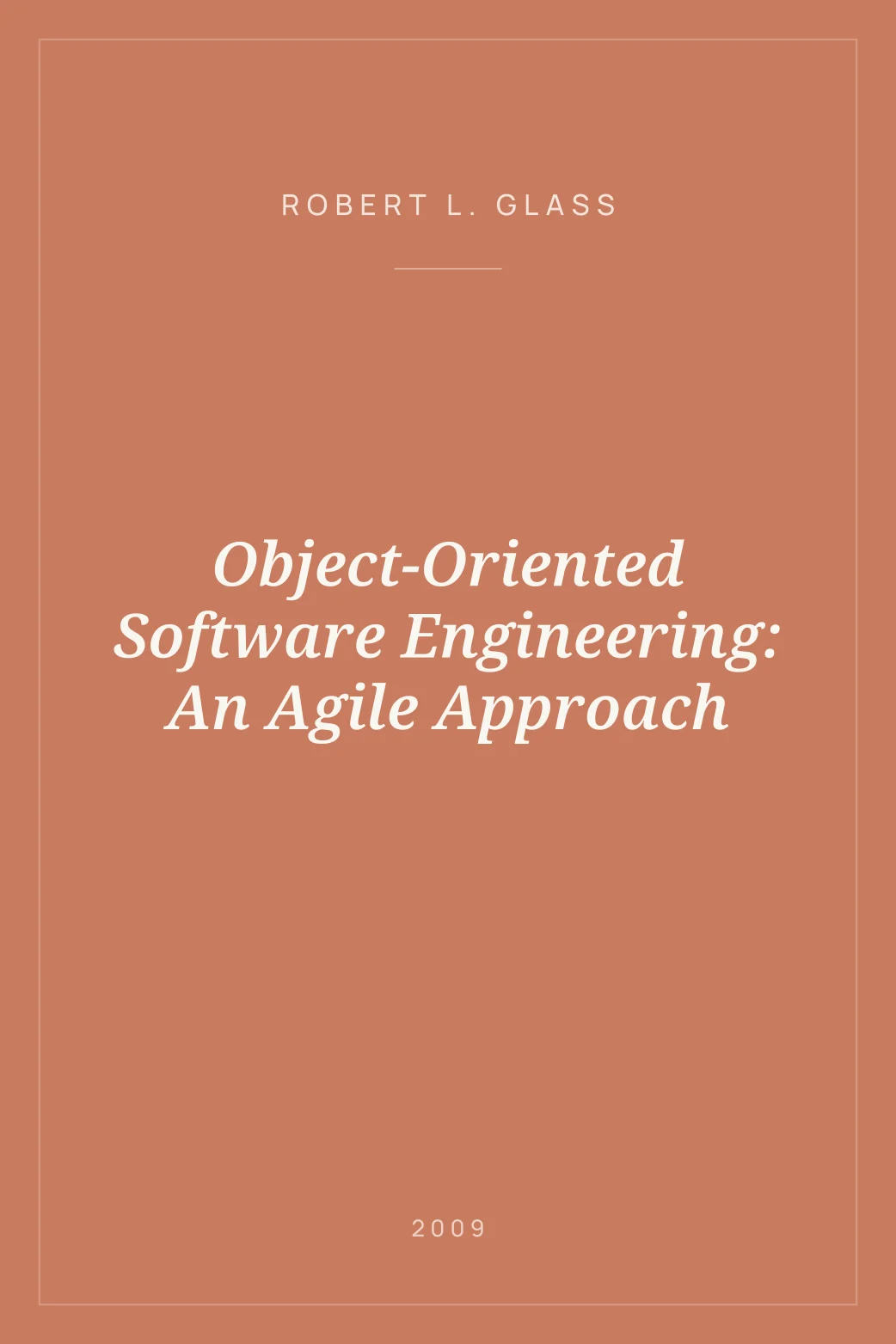 Portada de Object-Oriented Software Engineering: An Agile Approach