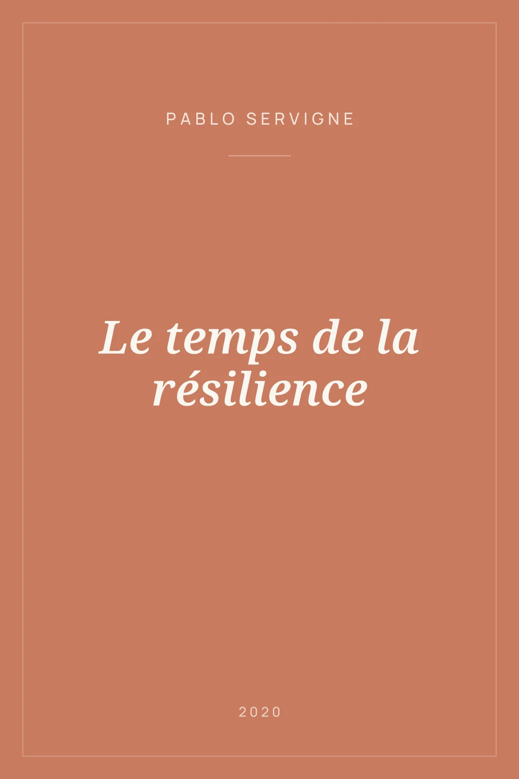 Portada de Le temps de la résilience