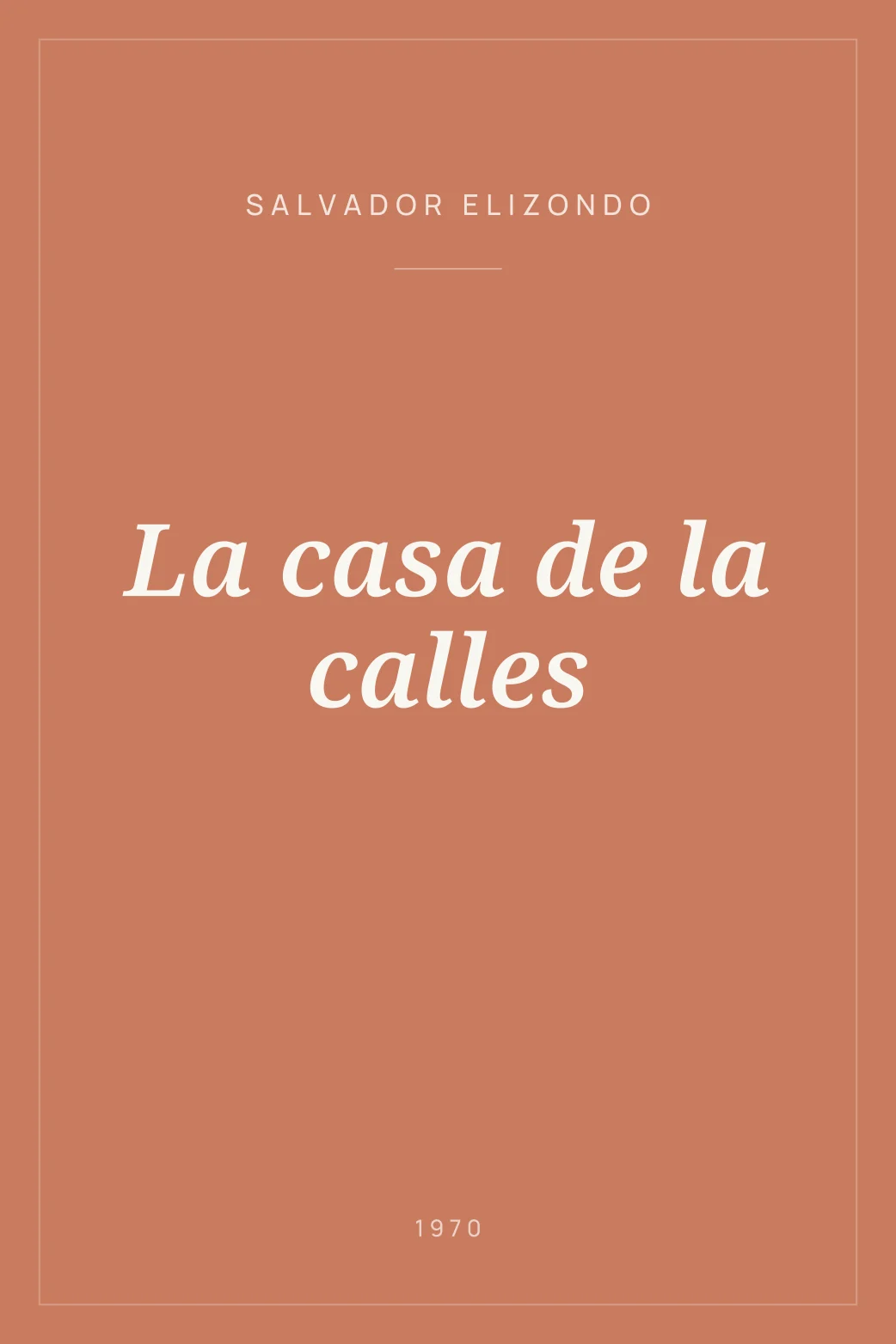 Portada de La casa de la calles