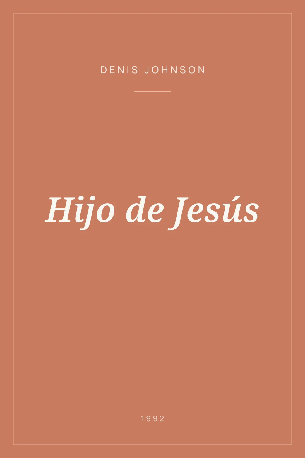 Portada de Hijo de Jesús