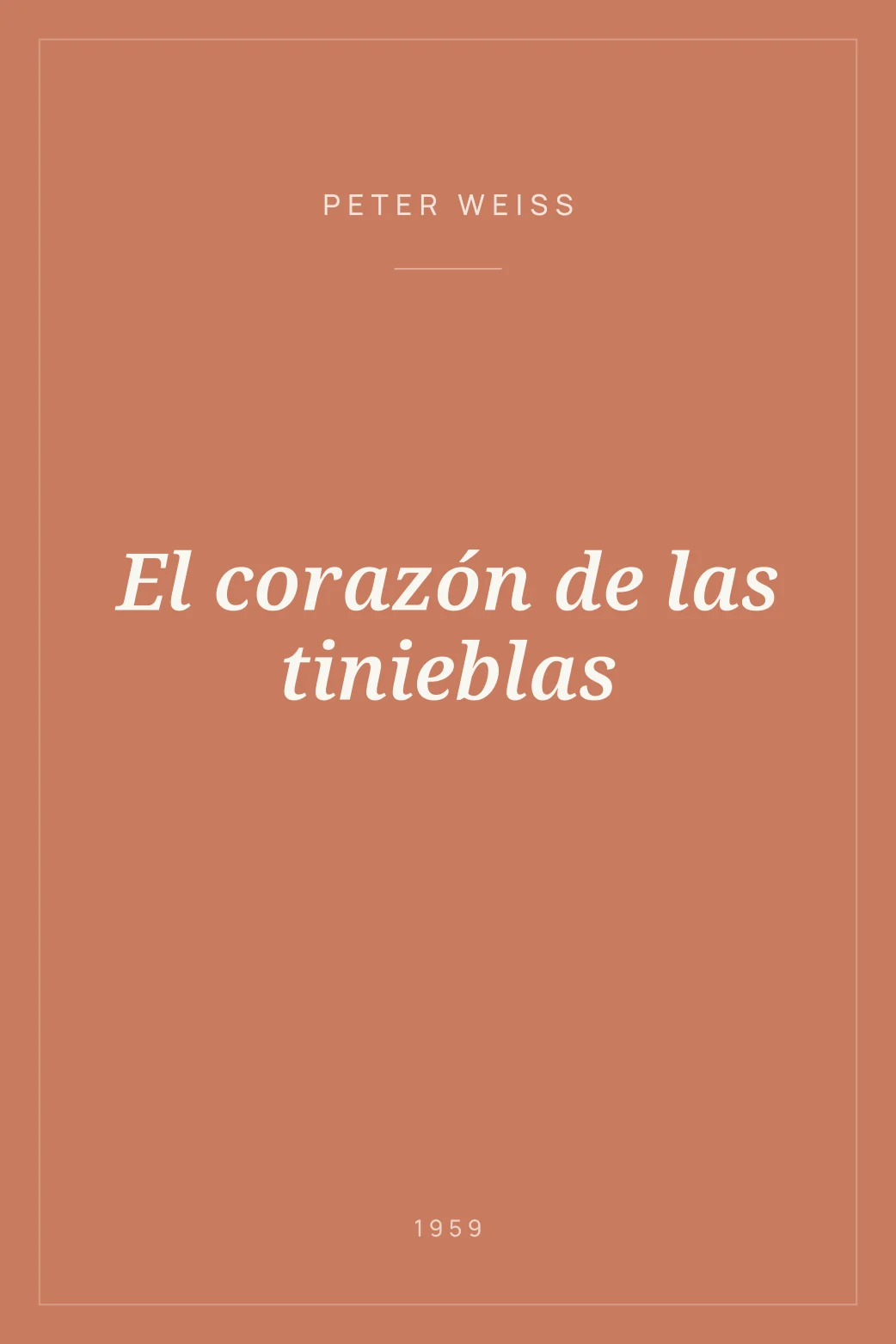 Portada de El corazón de las tinieblas