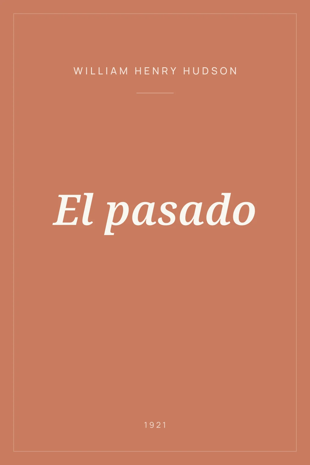 Portada de El pasado