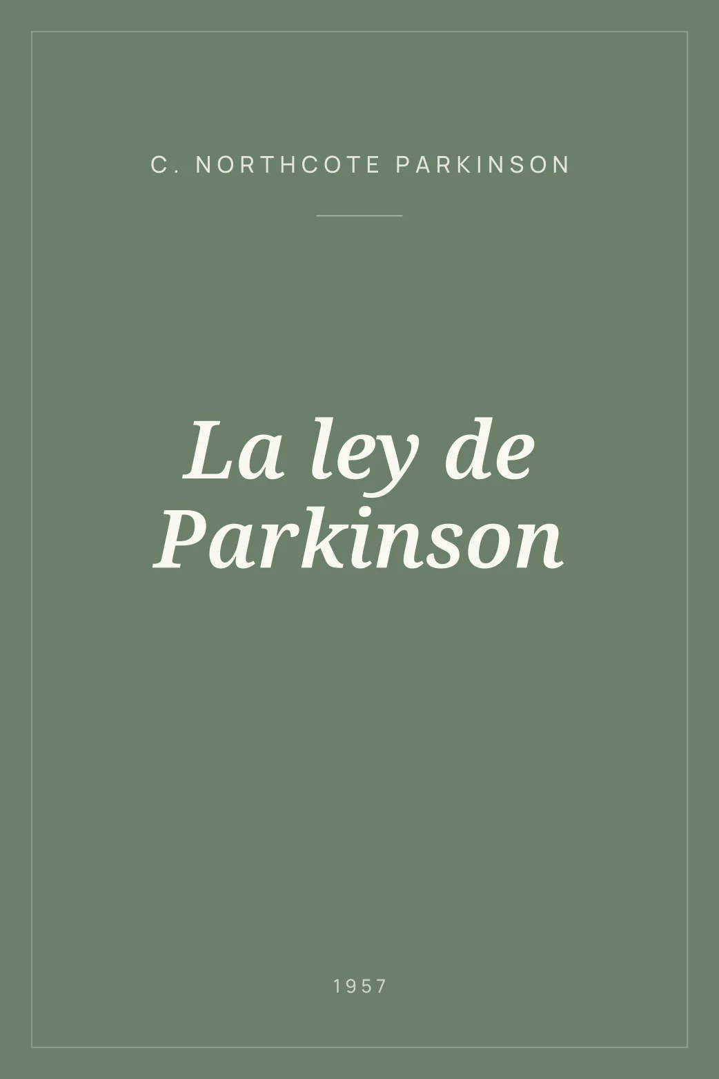 Portada de La ley de Parkinson
