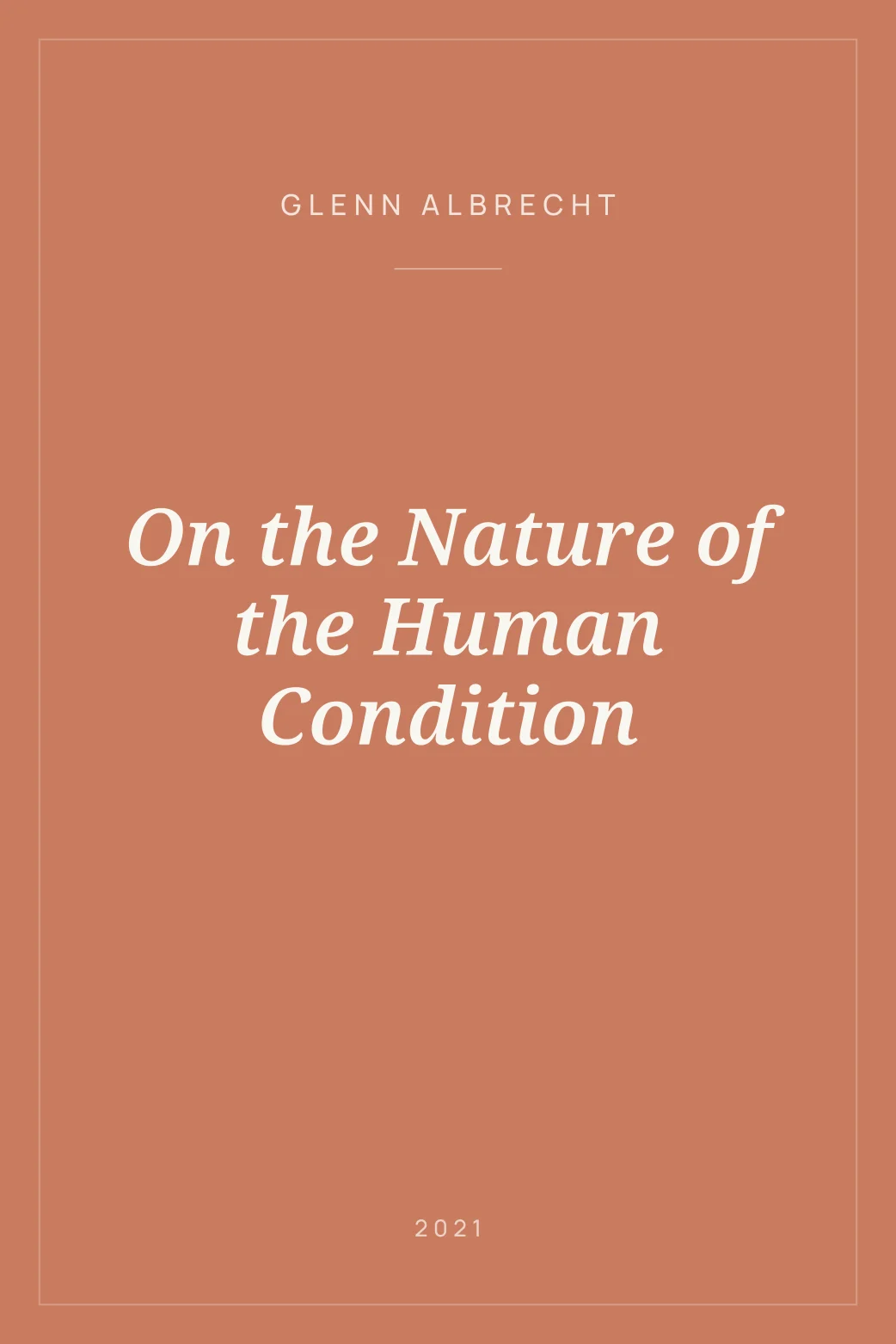 Portada de On the Nature of the Human Condition
