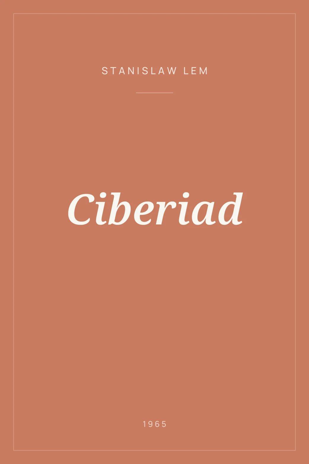 Portada de Ciberiad