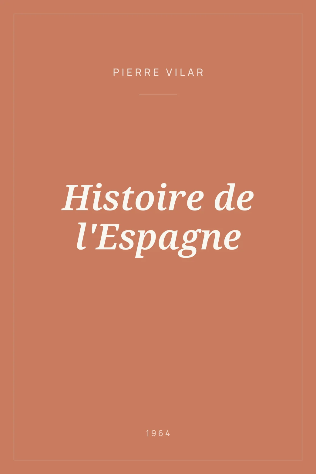 Portada de Histoire de l'Espagne