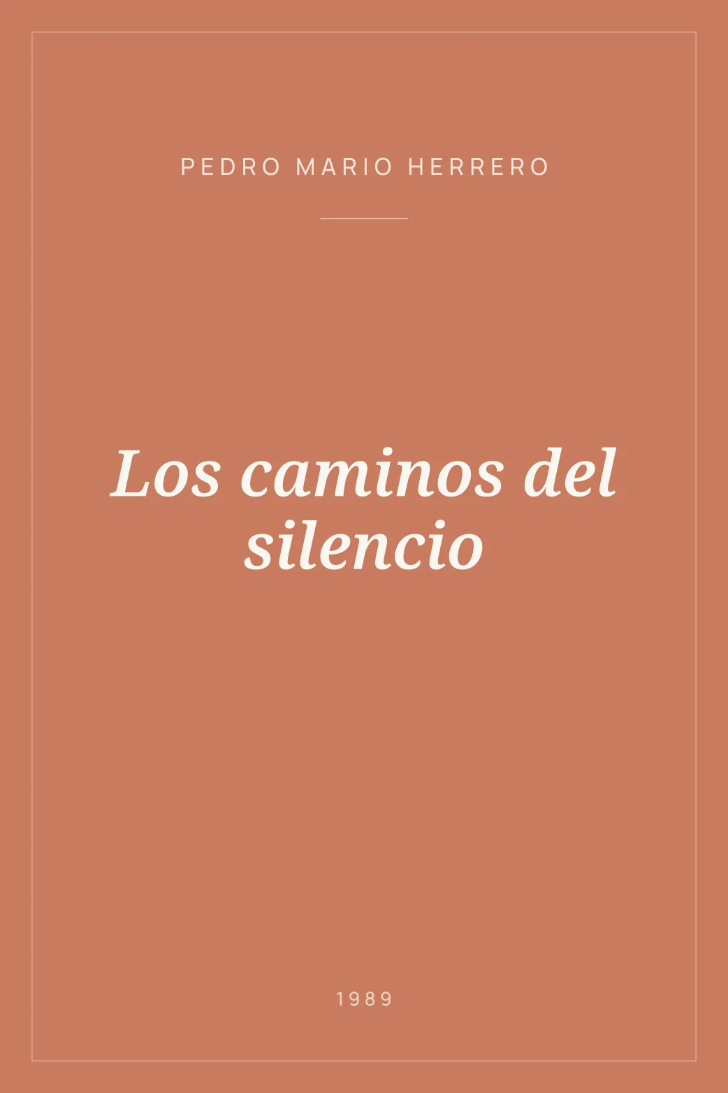 Portada de Los caminos del silencio