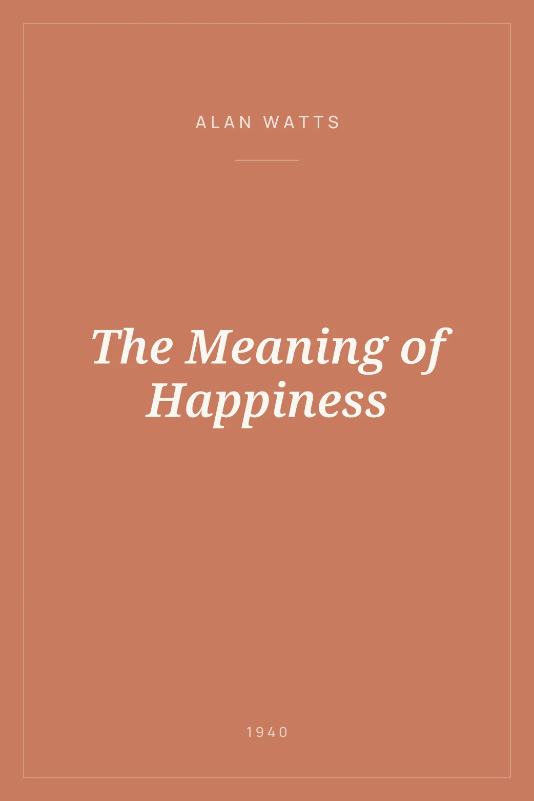 Portada de The Meaning of Happiness