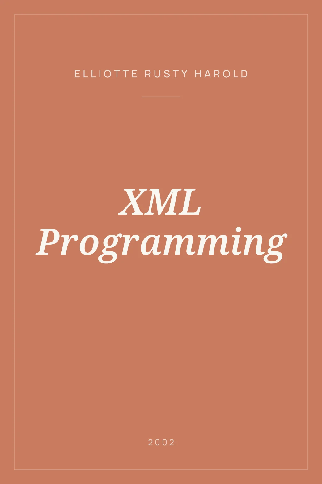 Portada de XML Programming