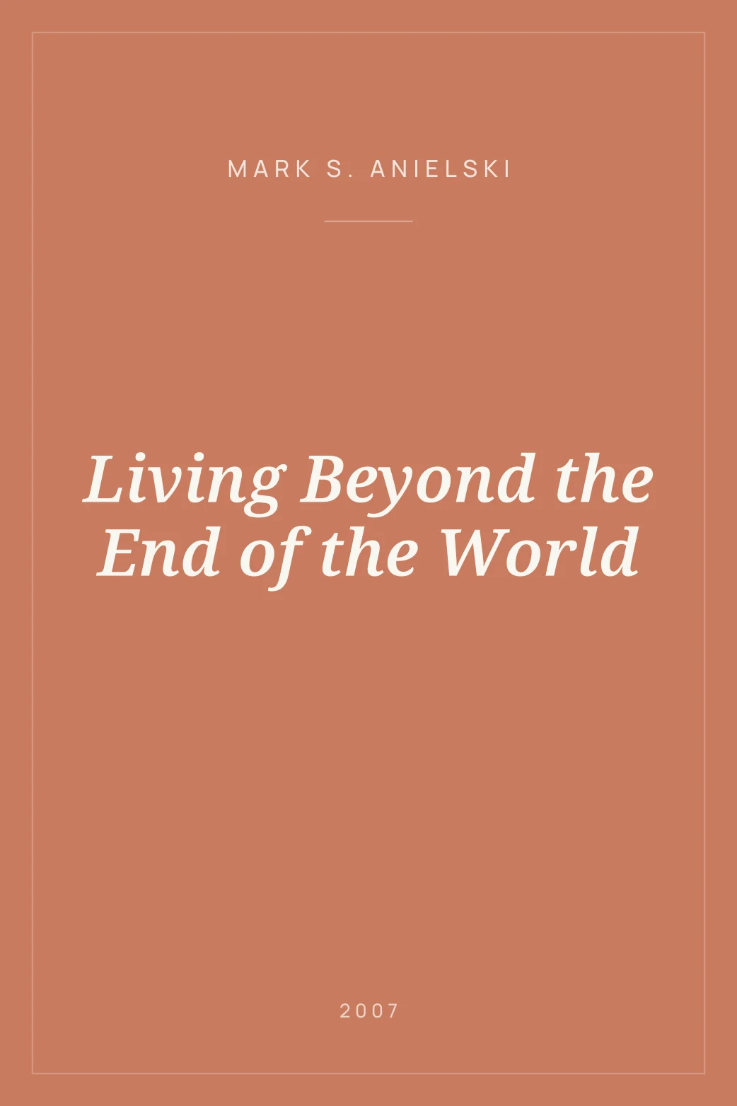 Portada de Living Beyond the End of the World