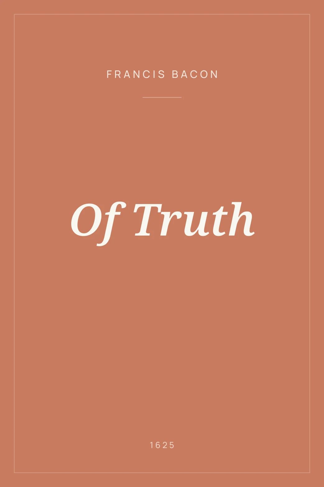 Portada de Of Truth
