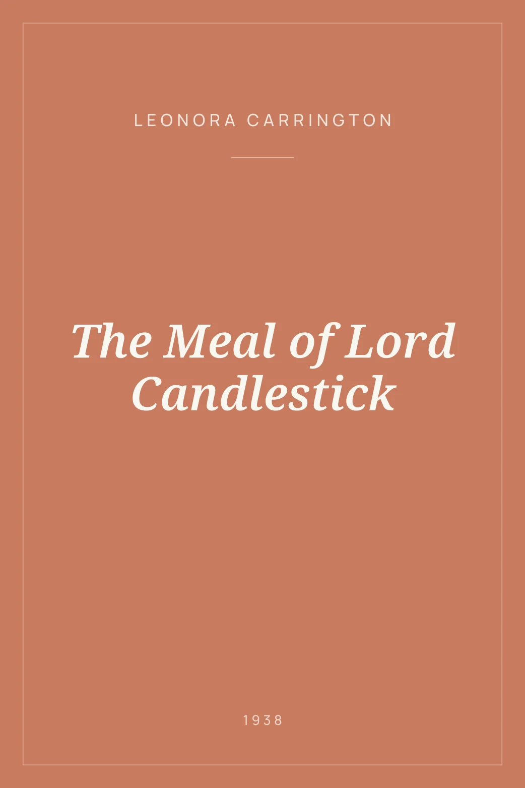 Portada de The Meal of Lord Candlestick