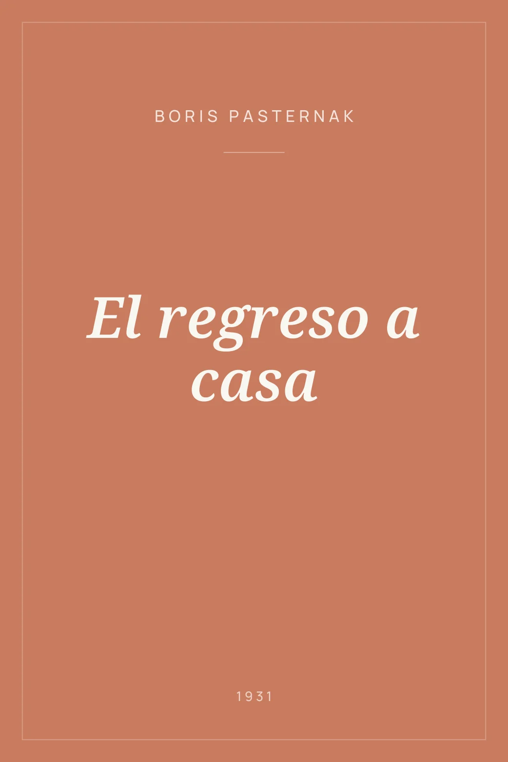 Portada de El regreso a casa