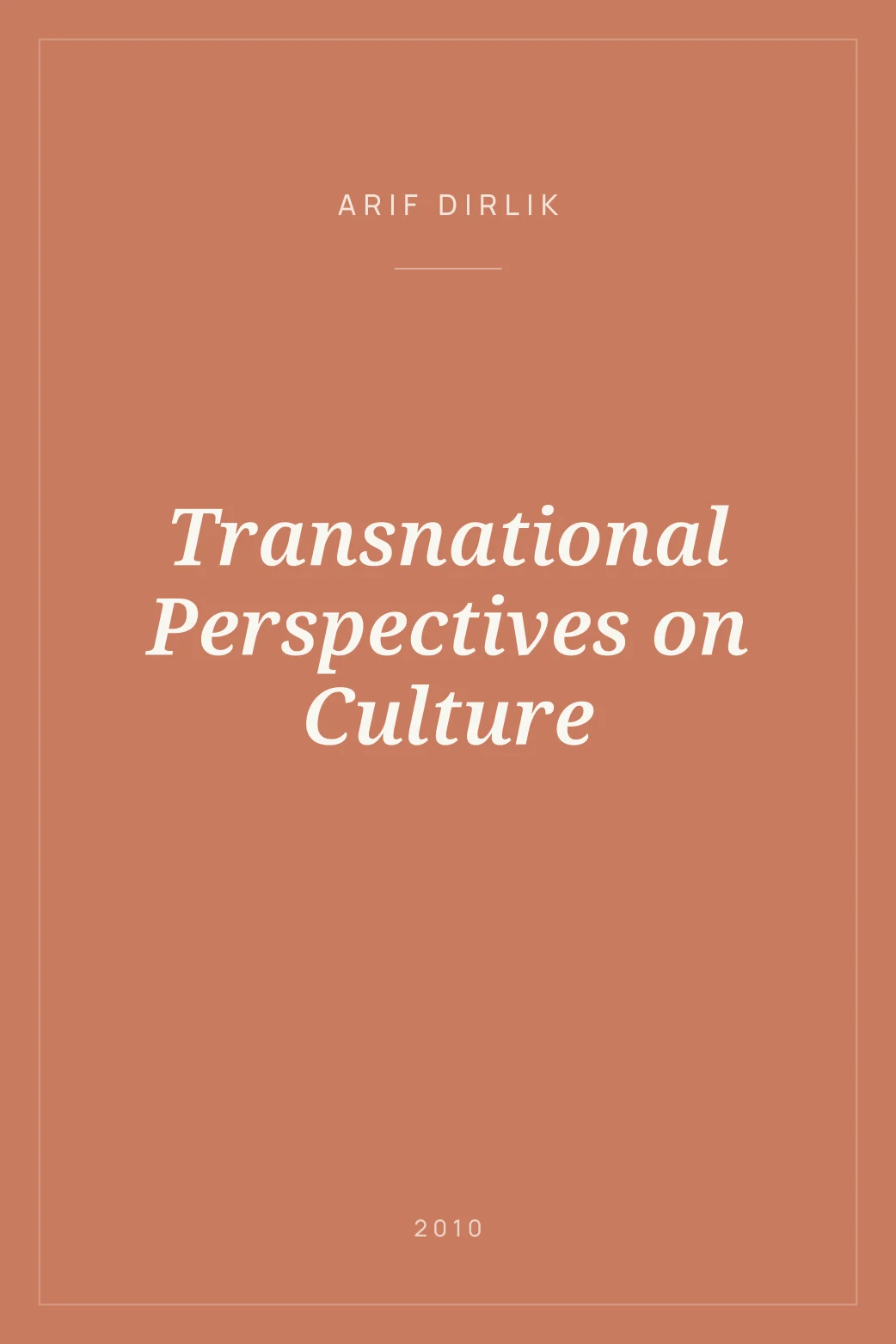 Portada de Transnational Perspectives on Culture