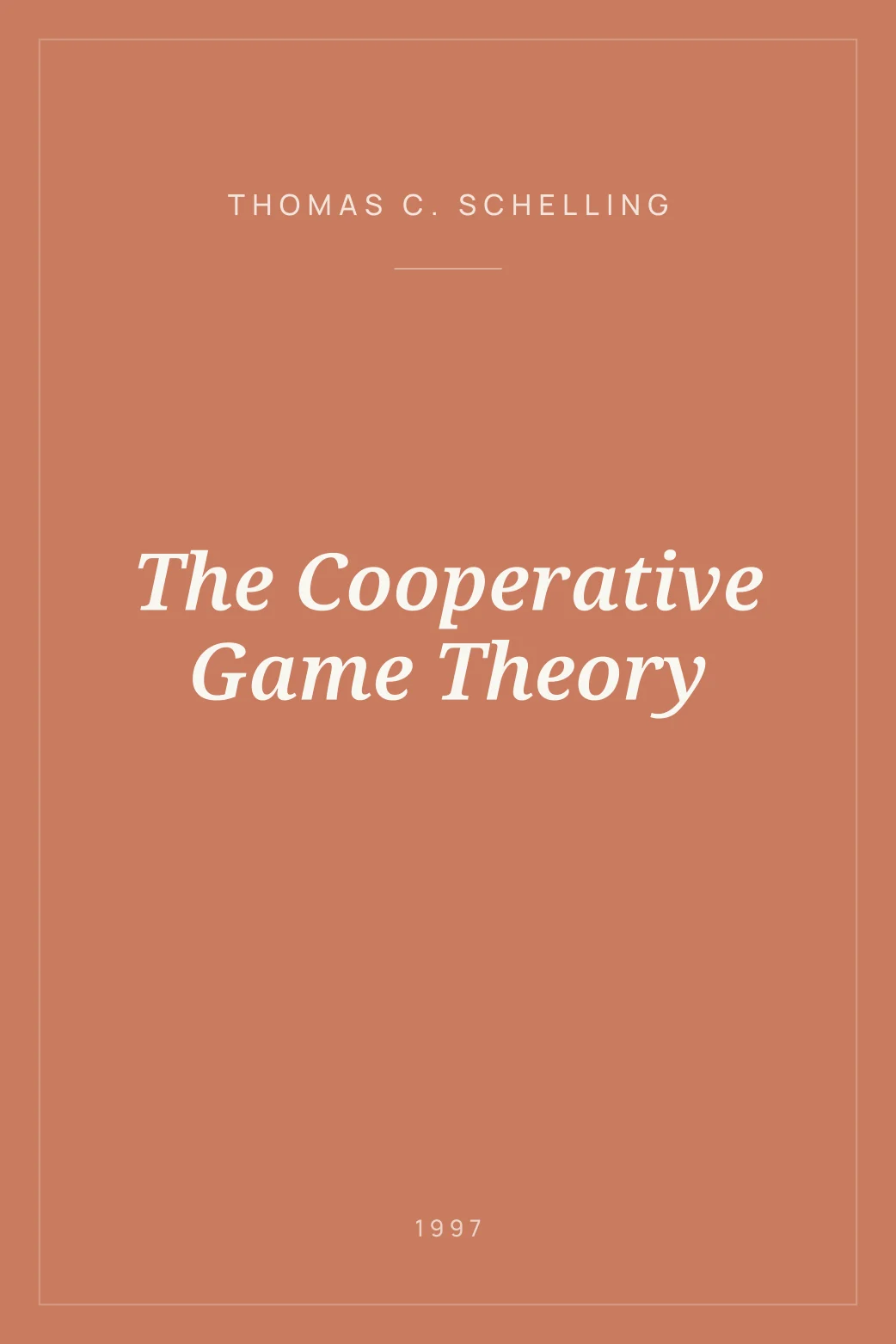 Portada de The Cooperative Game Theory