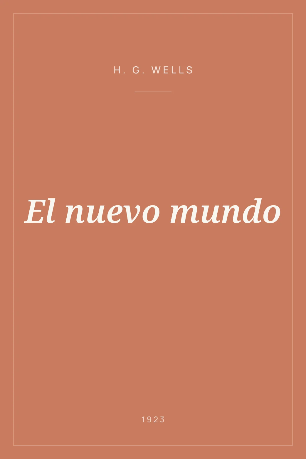 Portada de El nuevo mundo