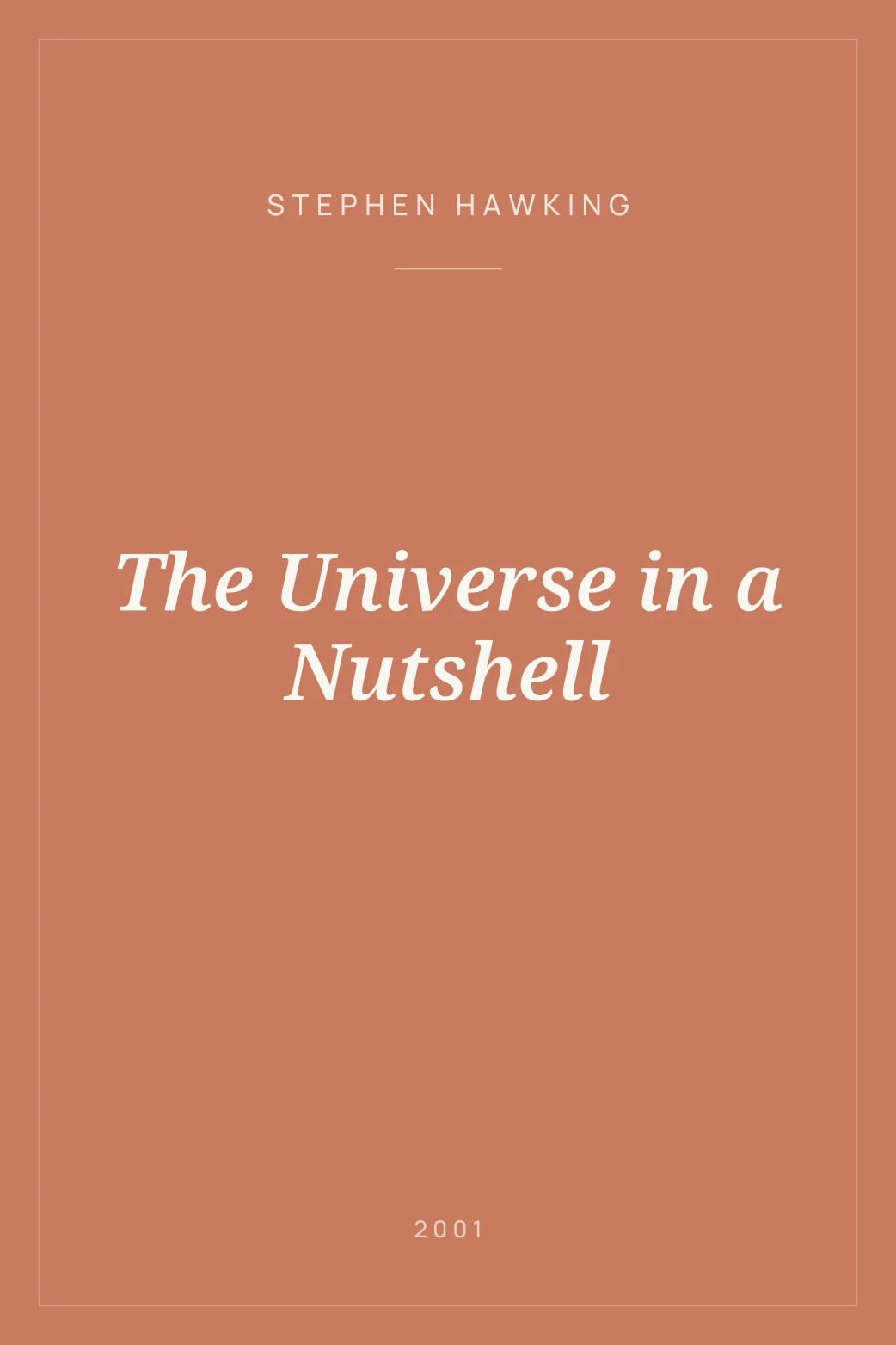 Portada de The Universe in a Nutshell