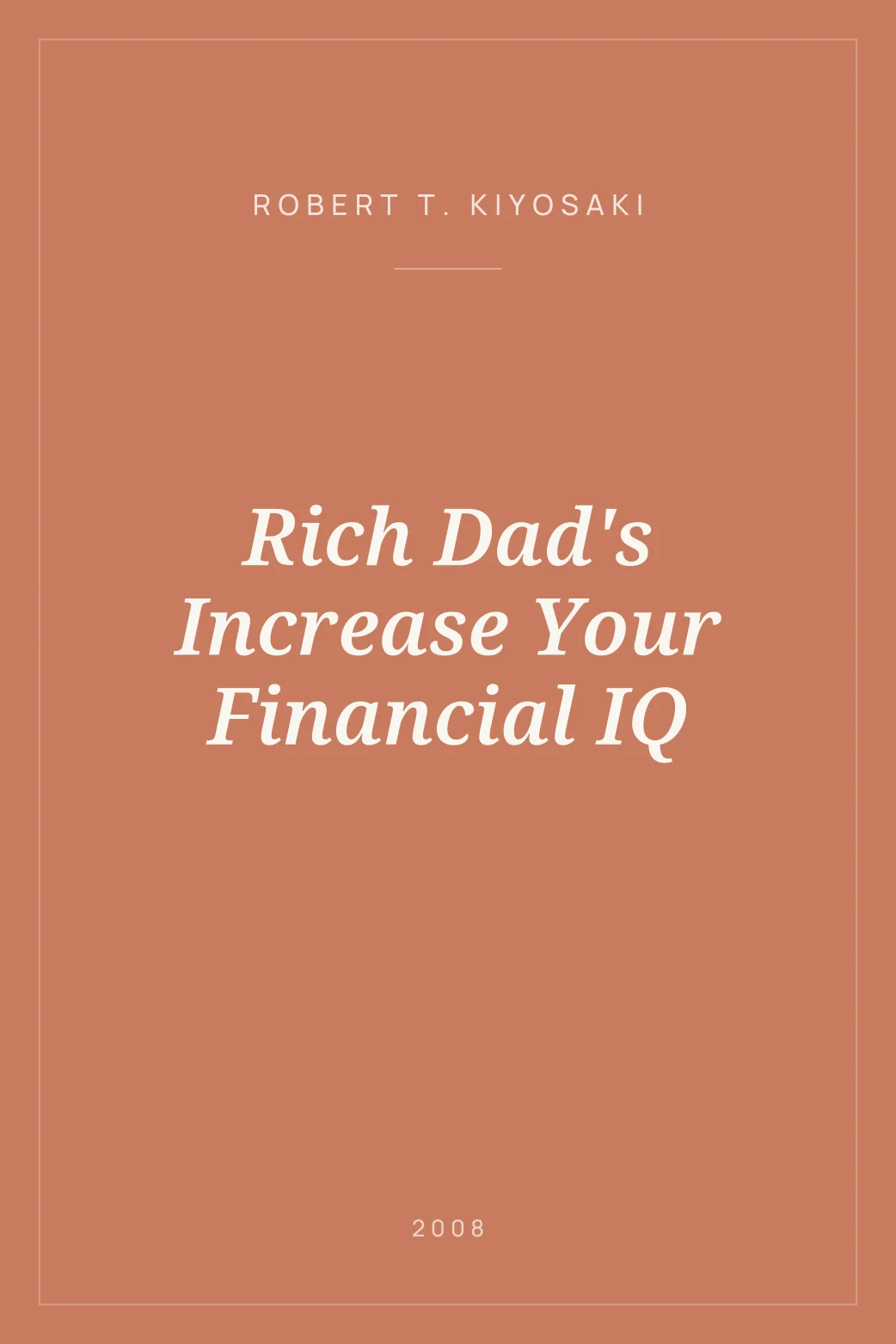 Portada de Rich Dad's Increase Your Financial IQ
