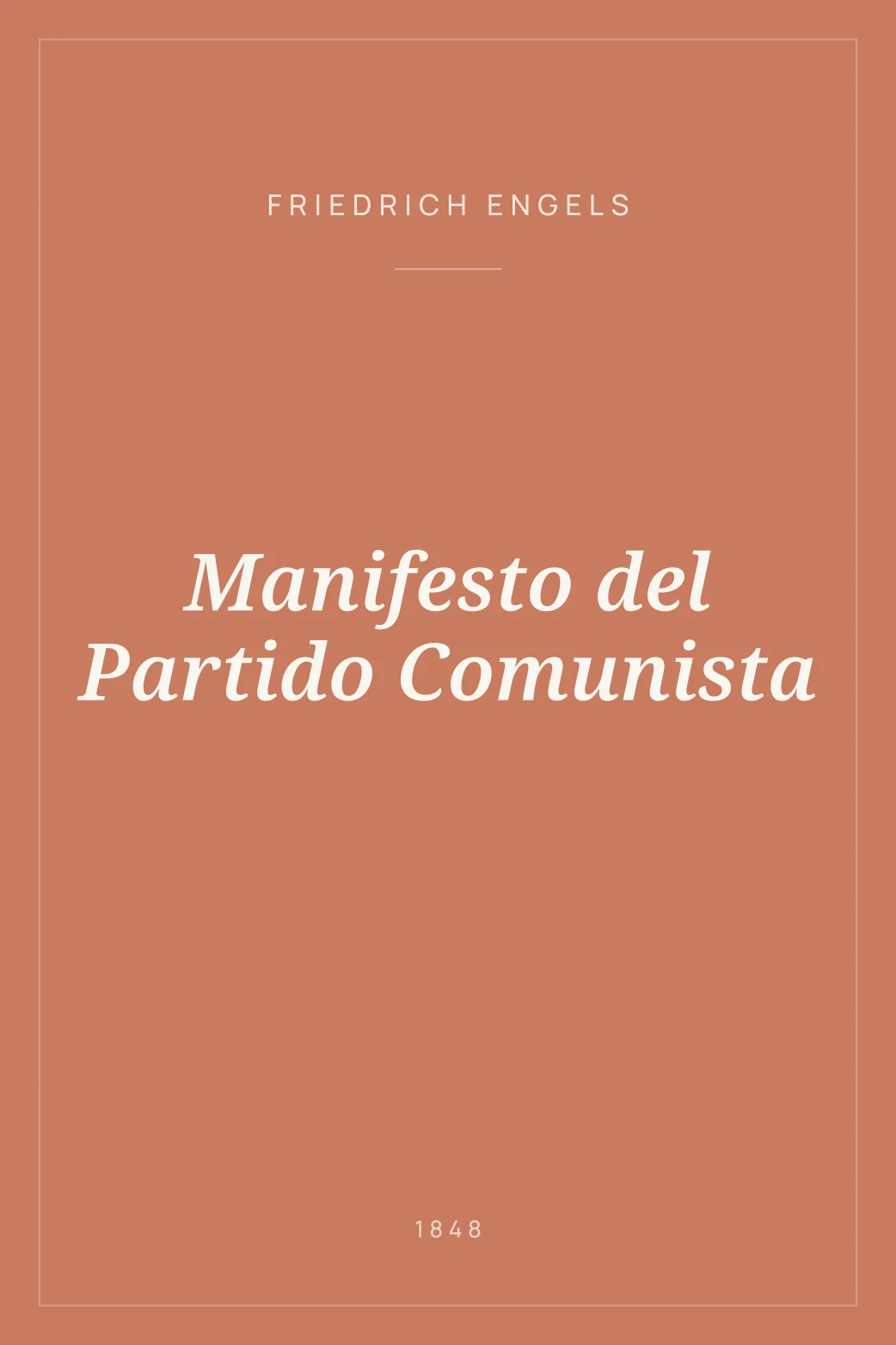 Portada de Manifesto del Partido Comunista