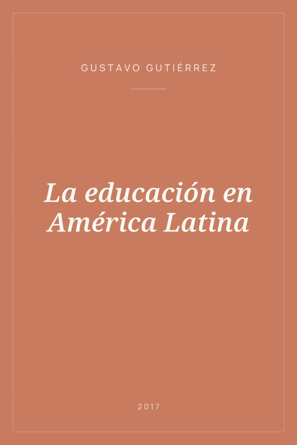 Portada de La educación en América Latina