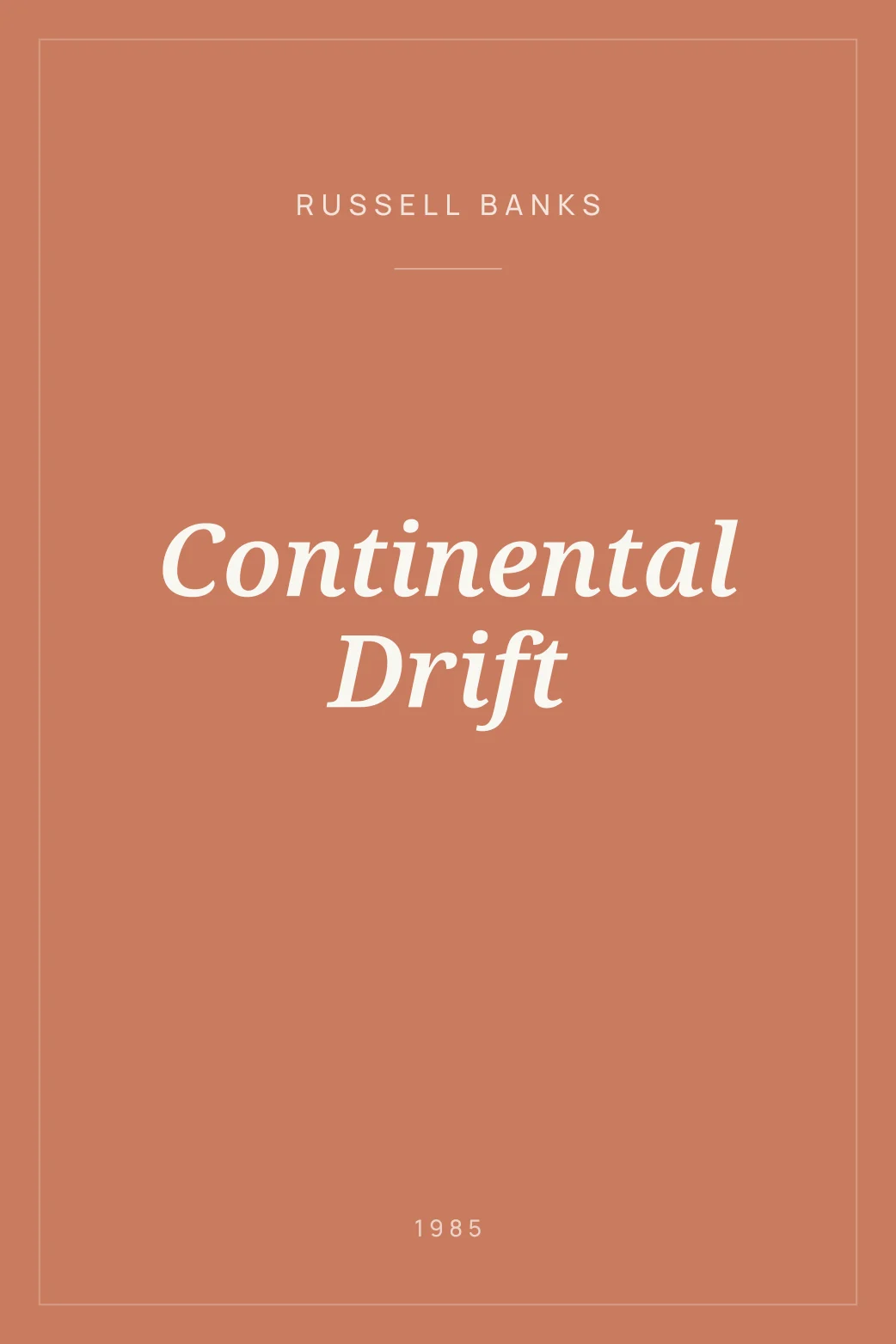 Portada de Continental Drift