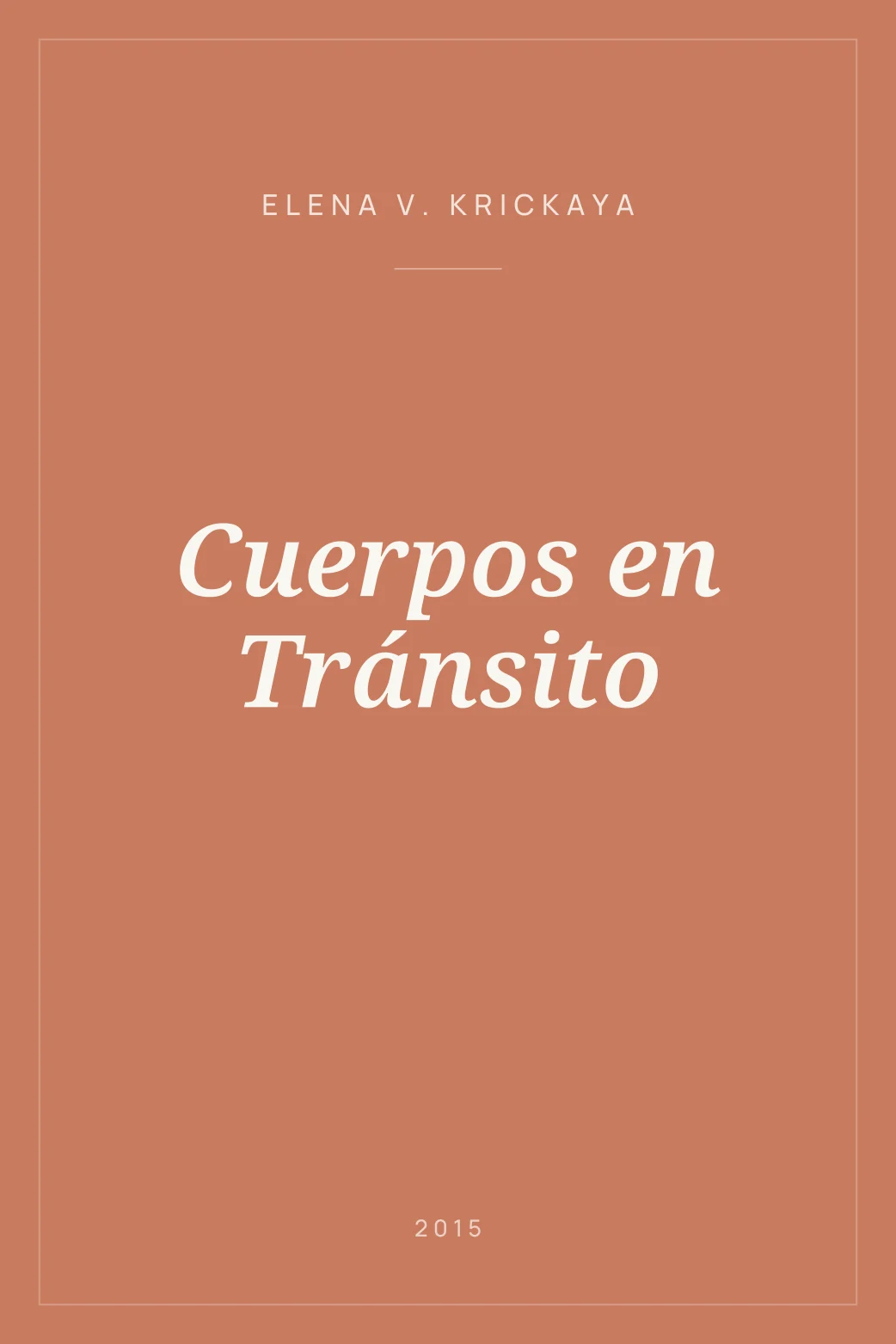 Portada de Cuerpos en Tránsito