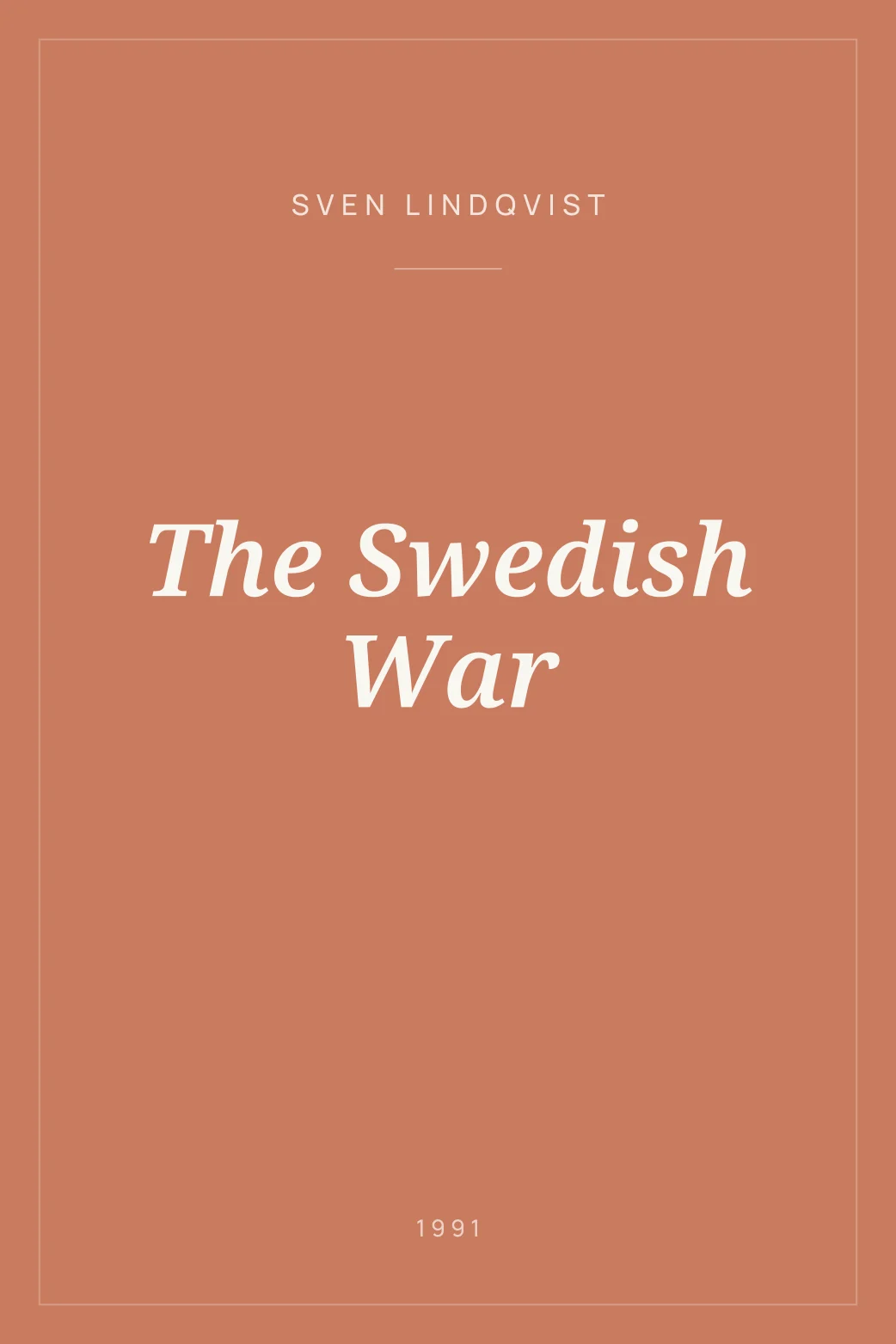 Portada de The Swedish War