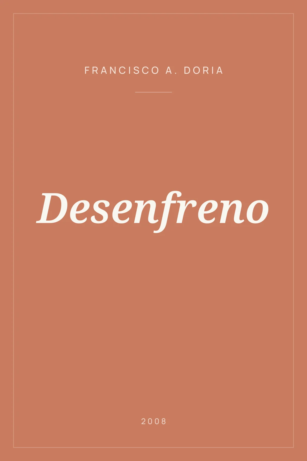 Portada de Desenfreno