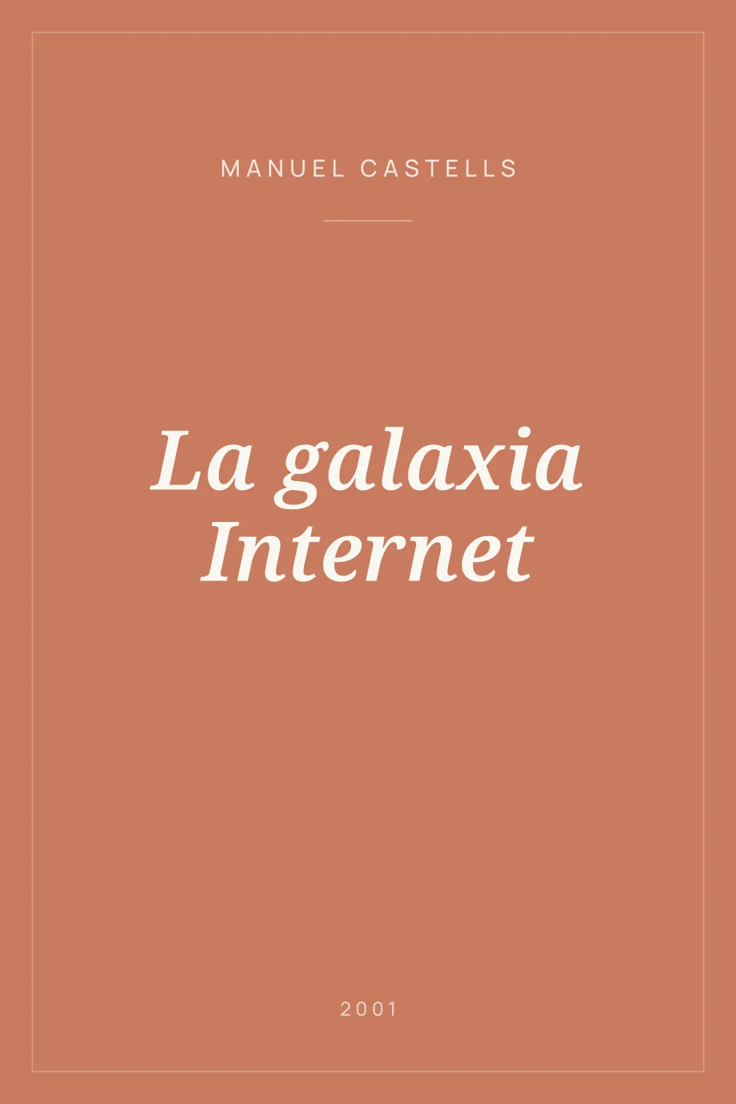 Portada de La galaxia Internet