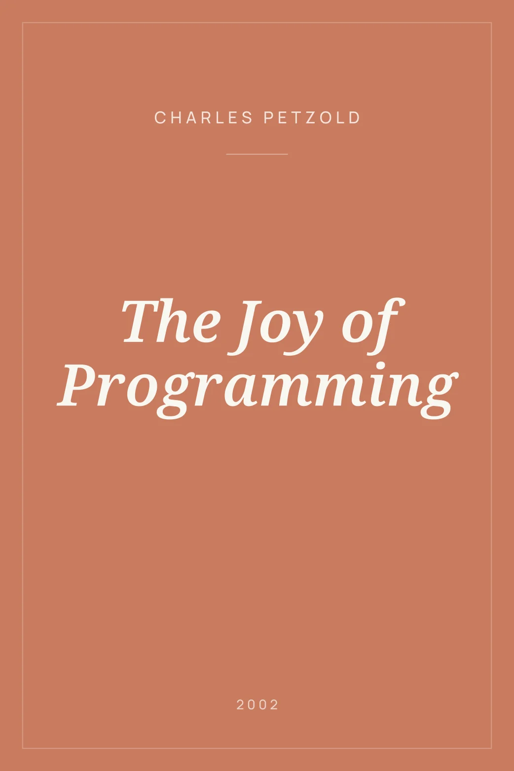 Portada de The Joy of Programming