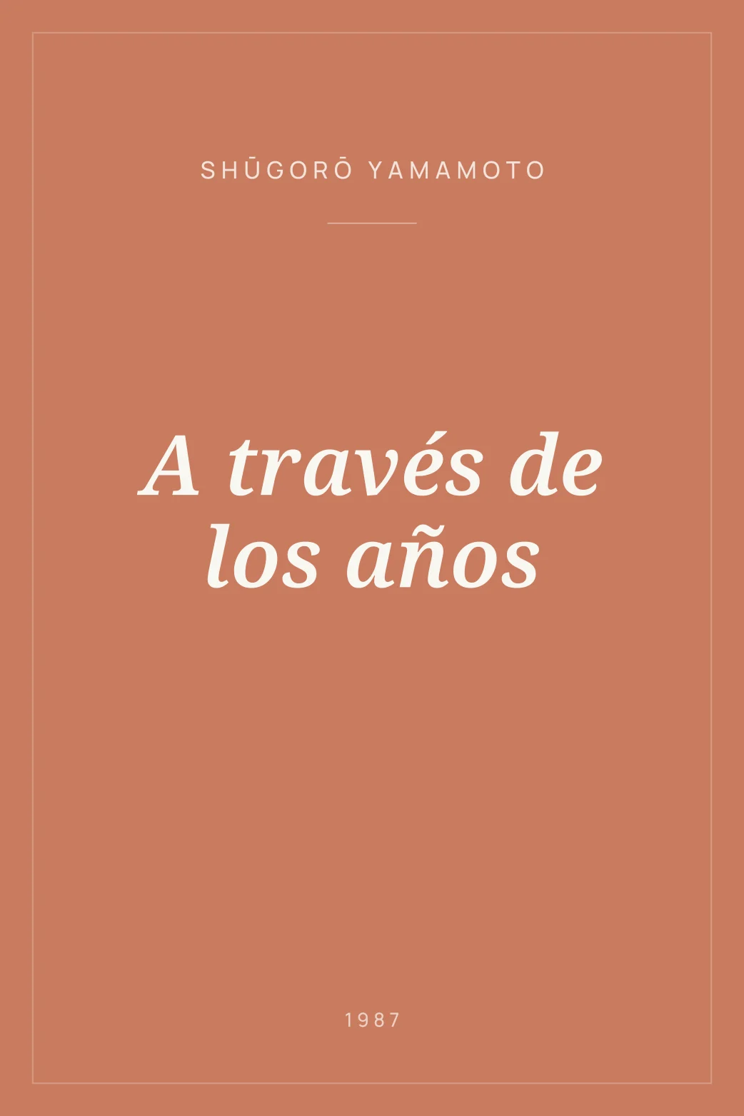 Portada de A través de los años