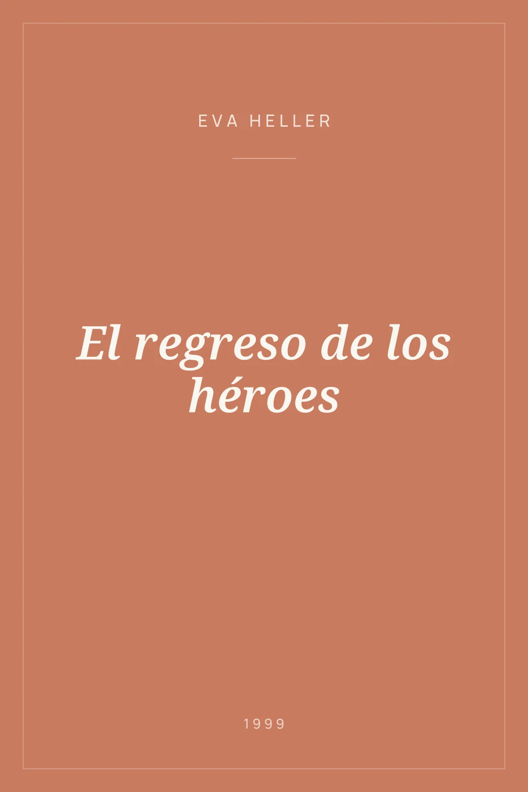 Portada de El regreso de los héroes