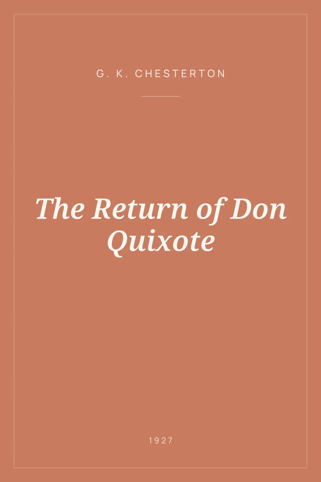 Portada de The Return of Don Quixote
