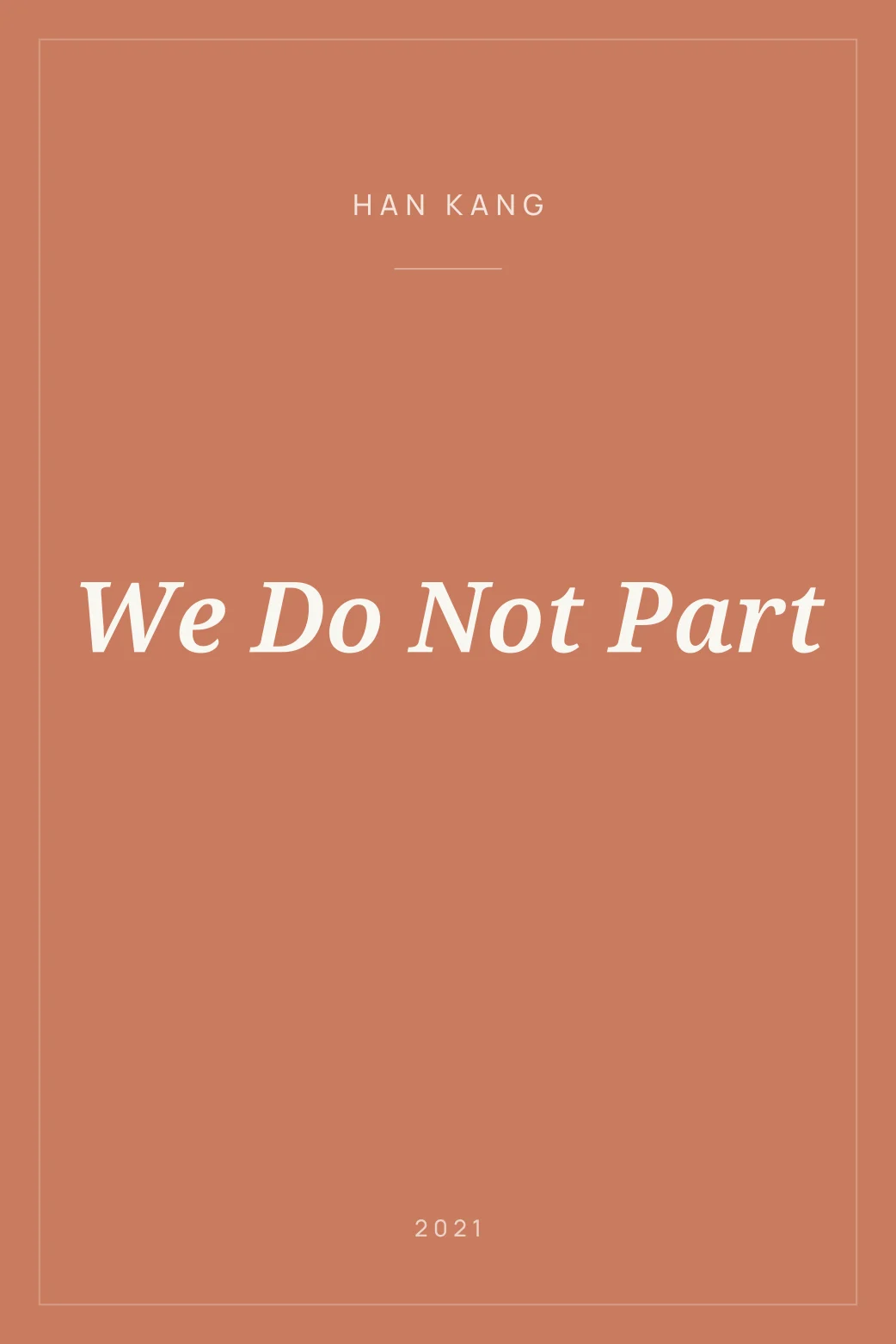 Portada de We Do Not Part