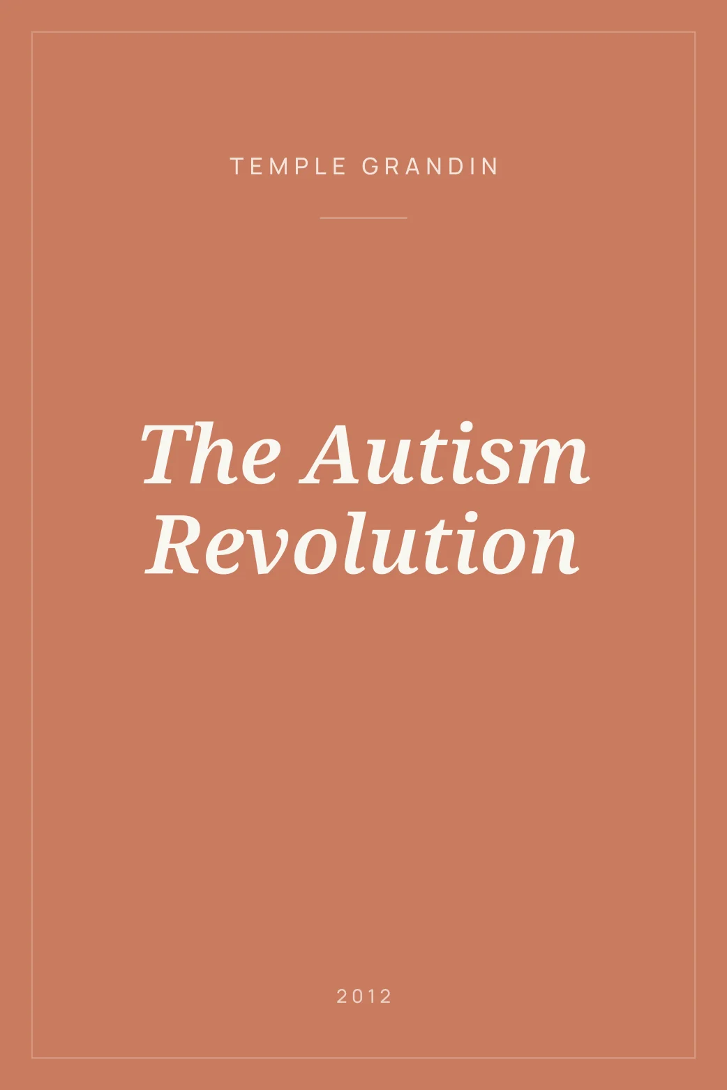 Portada de The Autism Revolution