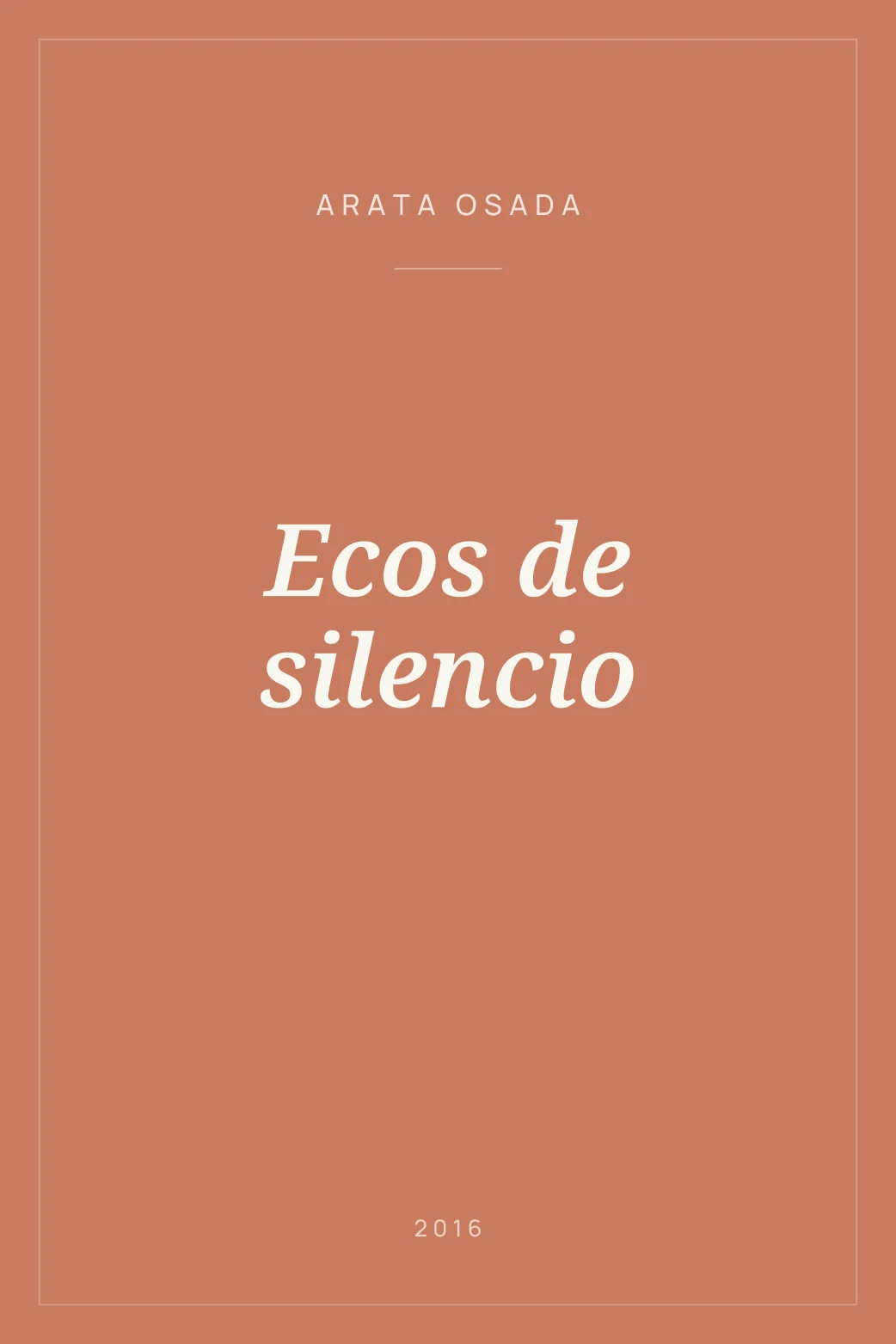Portada de Ecos de silencio