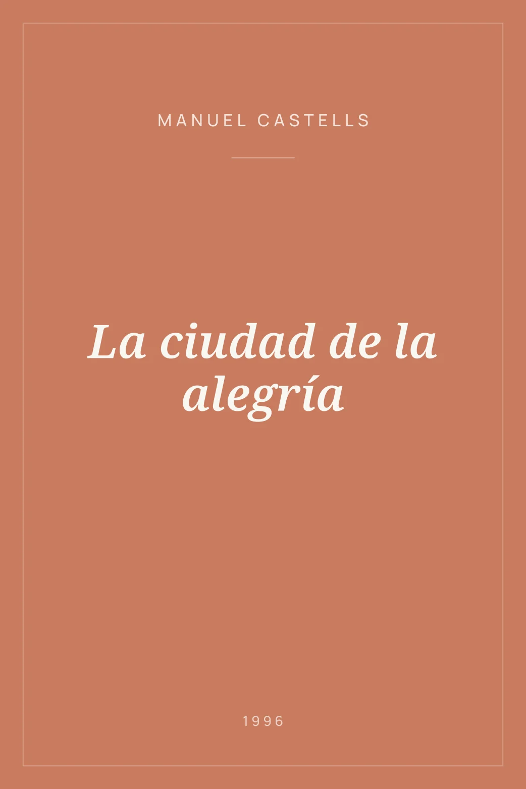 Portada de La ciudad de la alegría