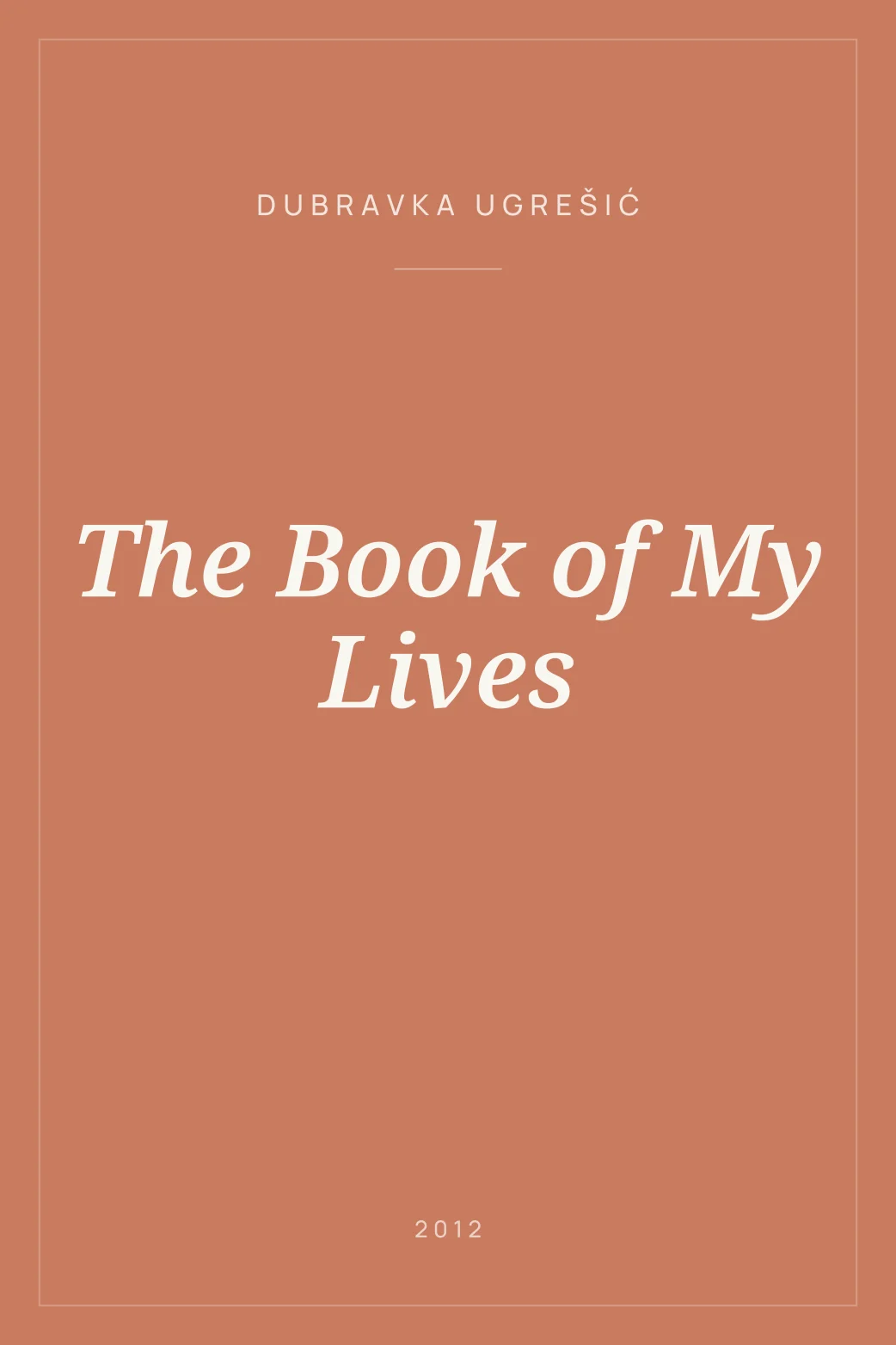 Portada de The Book of My Lives