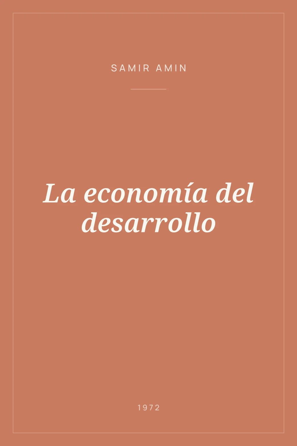 Portada de La economía del desarrollo