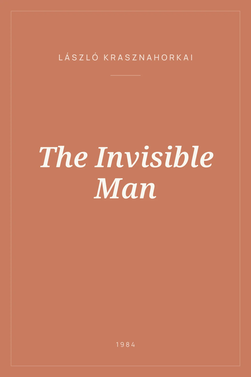 Portada de The Invisible Man
