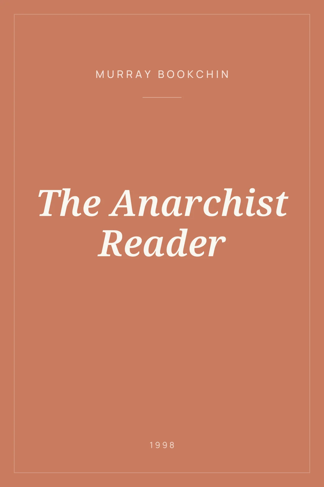 Portada de The Anarchist Reader