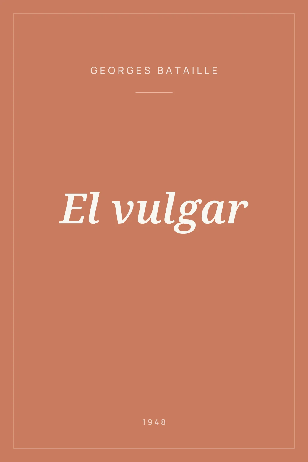 Portada de El vulgar