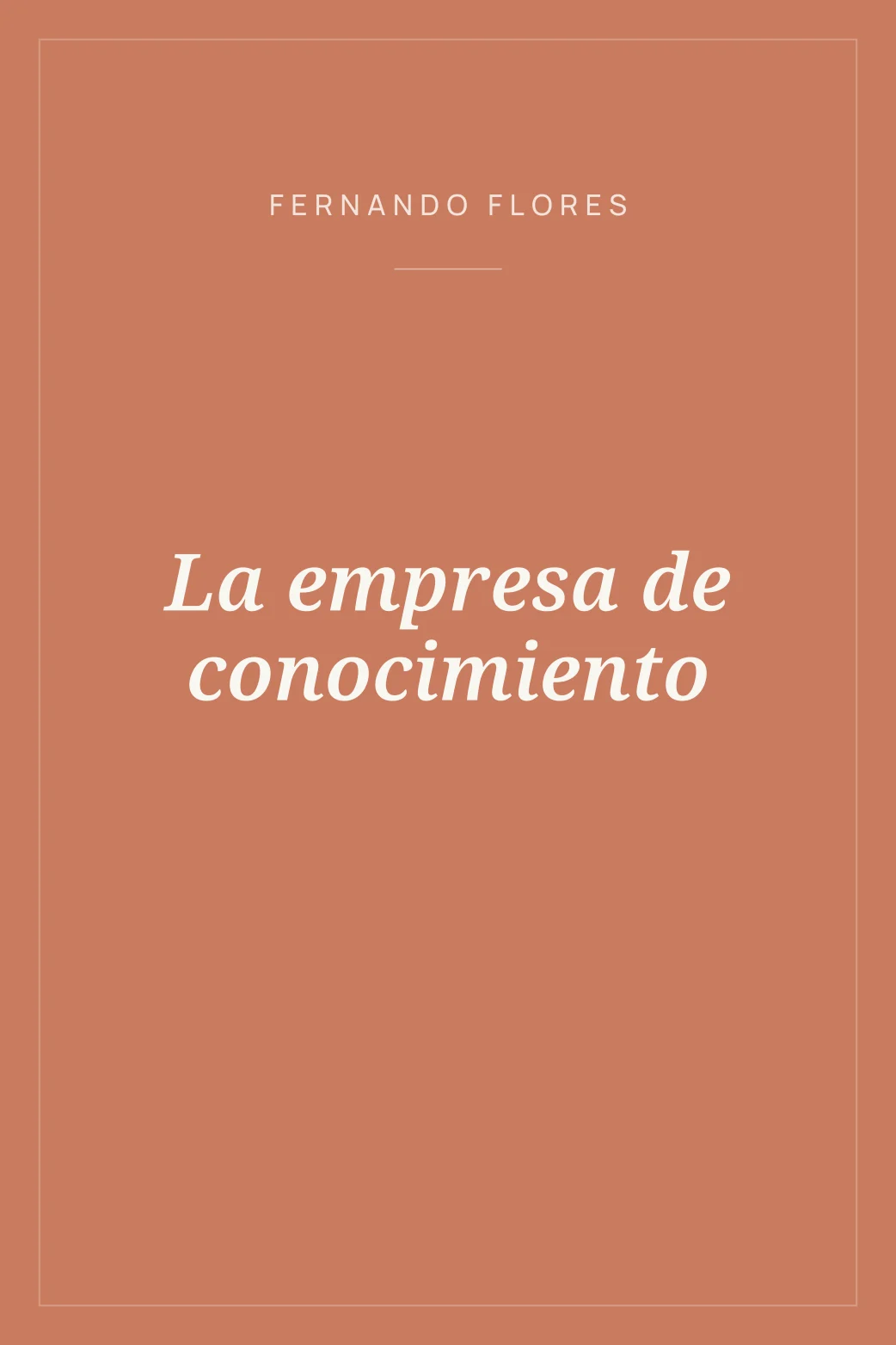 Portada de La empresa de conocimiento