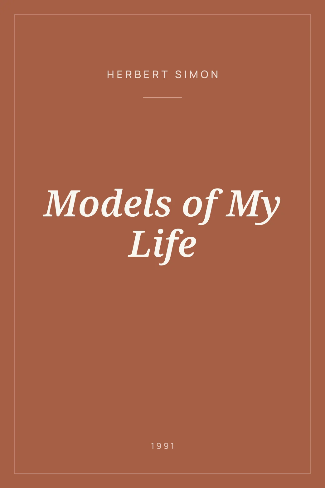 Portada de Models of My Life
