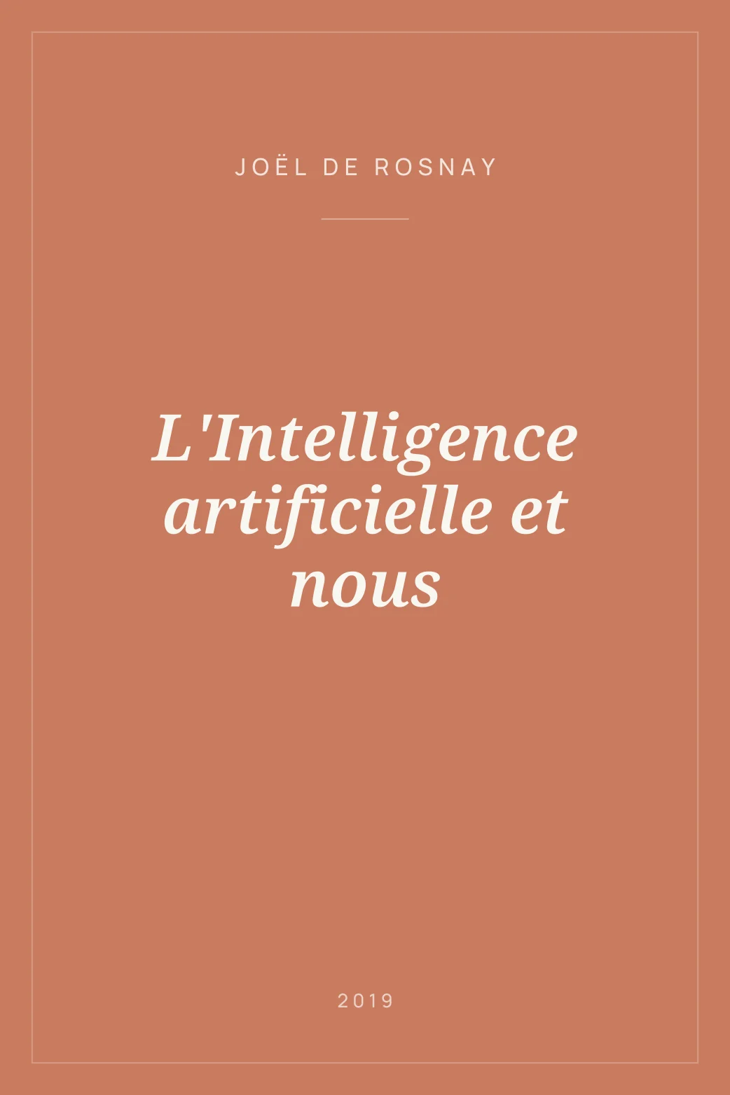 Portada de L'Intelligence artificielle et nous