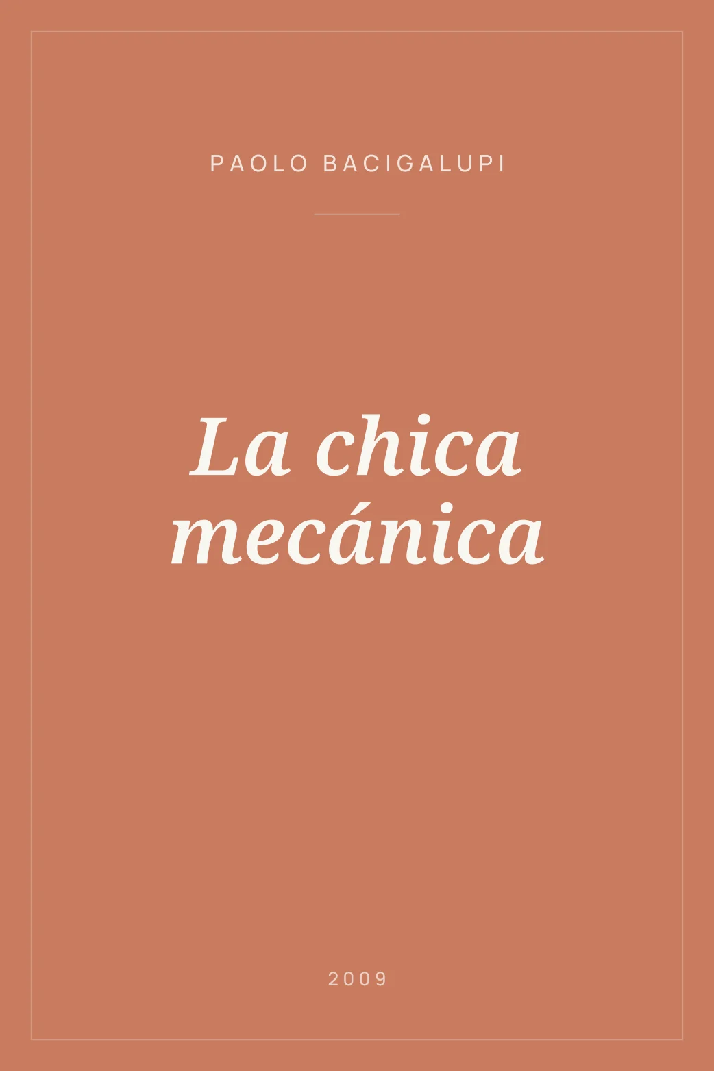 Portada de La chica mecánica